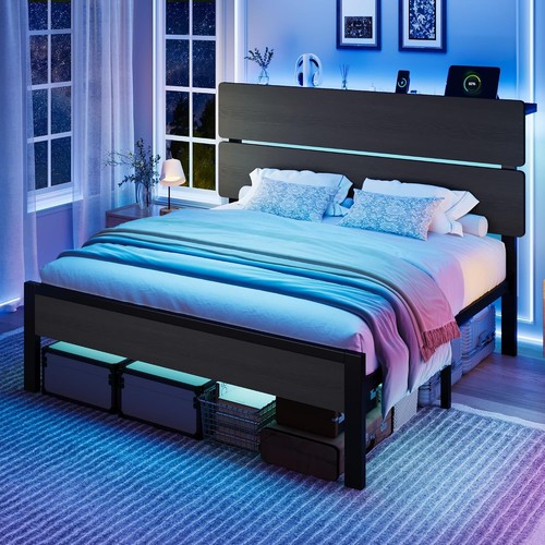 Full size bed - bed, frame,