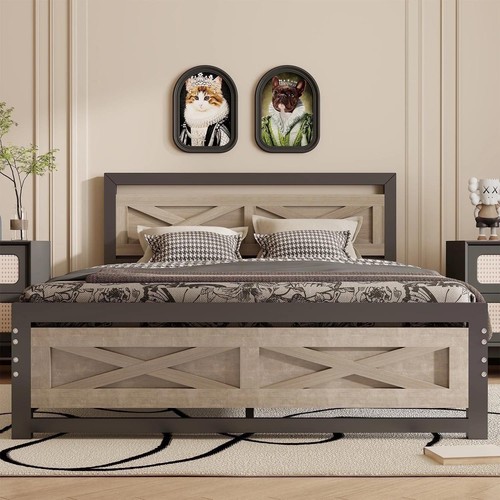 Farmhouse queen bed - queen, frame