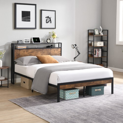 Queen platform bed - platform,