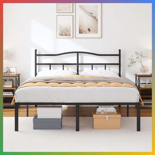 Queen bed frame inch metal - frame,