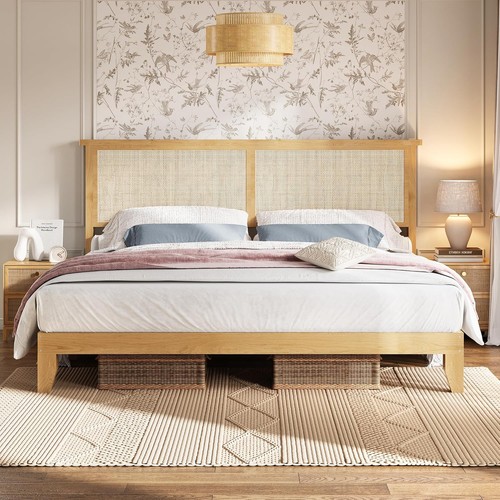 King size rattan bed - size,