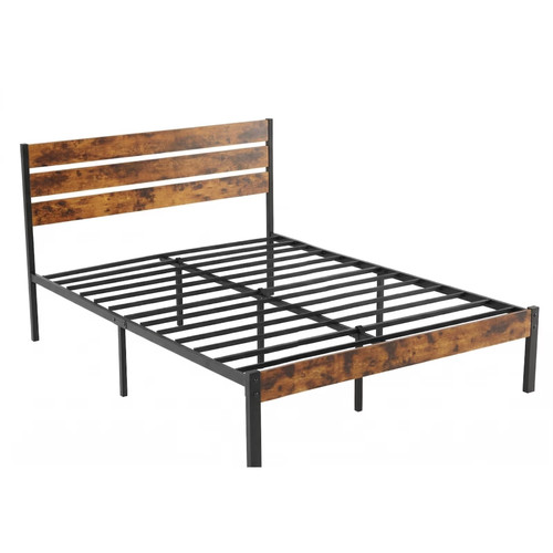 Metal platform bed frame - bed, with
