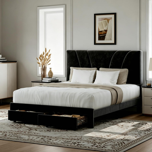 King size bed - frame, 2