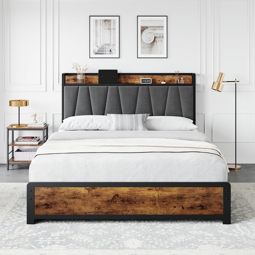 Full size bed frame - bed,
